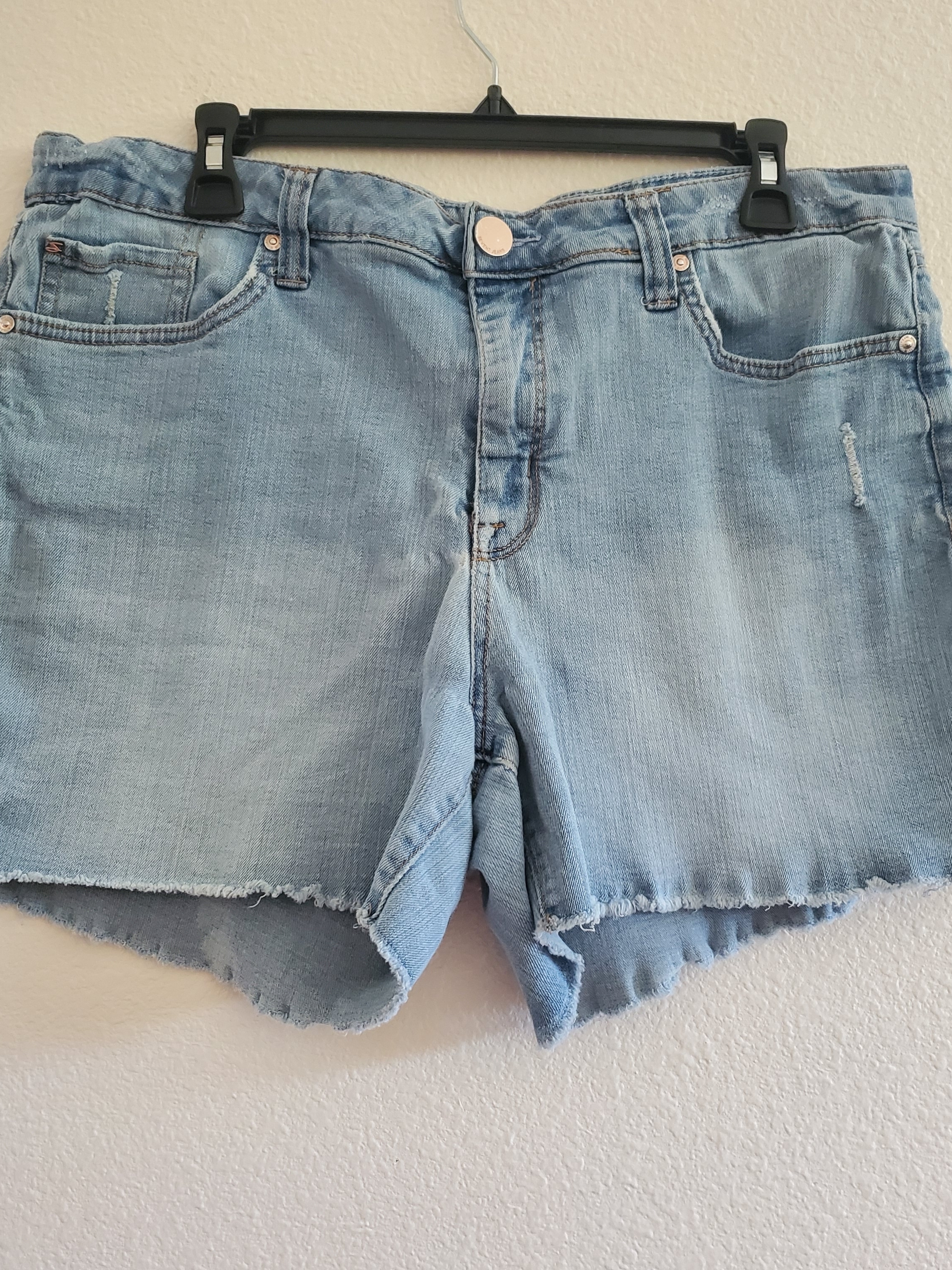 Seven7 Light Blue Denim Cutoff Shorts Size 16